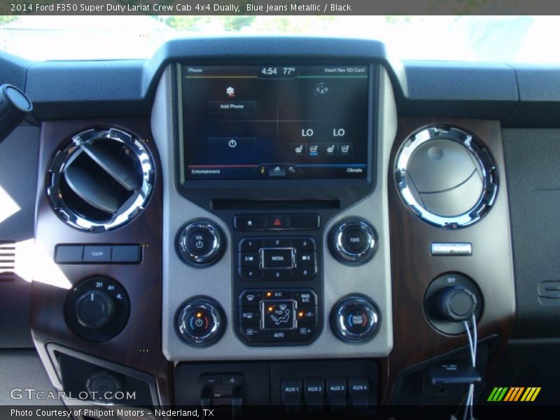 Blue Jeans Metallic / Black 2014 Ford F350 Super Duty Lariat Crew Cab 4x4 Dually