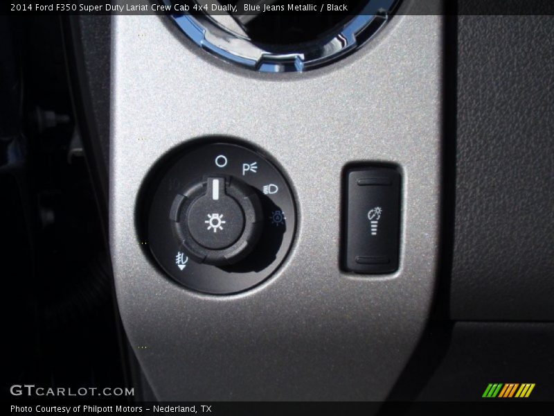 Blue Jeans Metallic / Black 2014 Ford F350 Super Duty Lariat Crew Cab 4x4 Dually