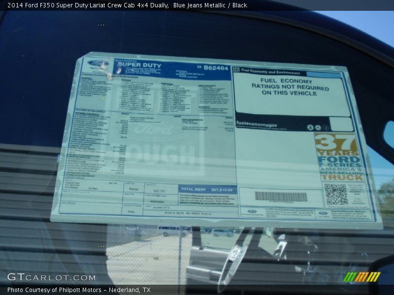 Blue Jeans Metallic / Black 2014 Ford F350 Super Duty Lariat Crew Cab 4x4 Dually