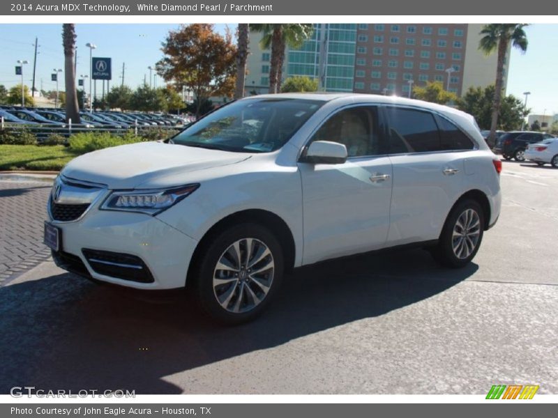White Diamond Pearl / Parchment 2014 Acura MDX Technology