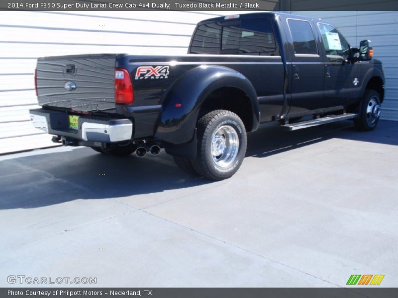 Tuxedo Black Metallic / Black 2014 Ford F350 Super Duty Lariat Crew Cab 4x4 Dually