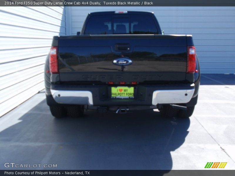 Tuxedo Black Metallic / Black 2014 Ford F350 Super Duty Lariat Crew Cab 4x4 Dually