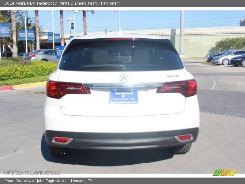 White Diamond Pearl / Parchment 2014 Acura MDX Technology