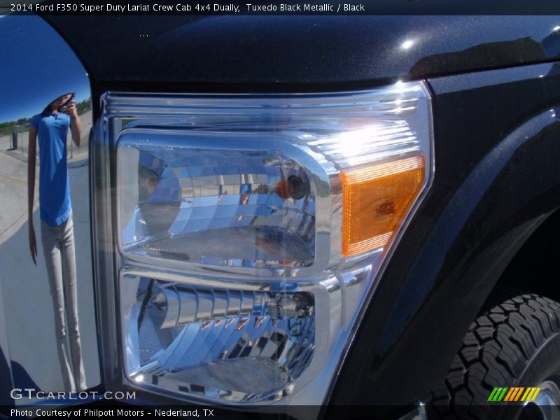 Tuxedo Black Metallic / Black 2014 Ford F350 Super Duty Lariat Crew Cab 4x4 Dually
