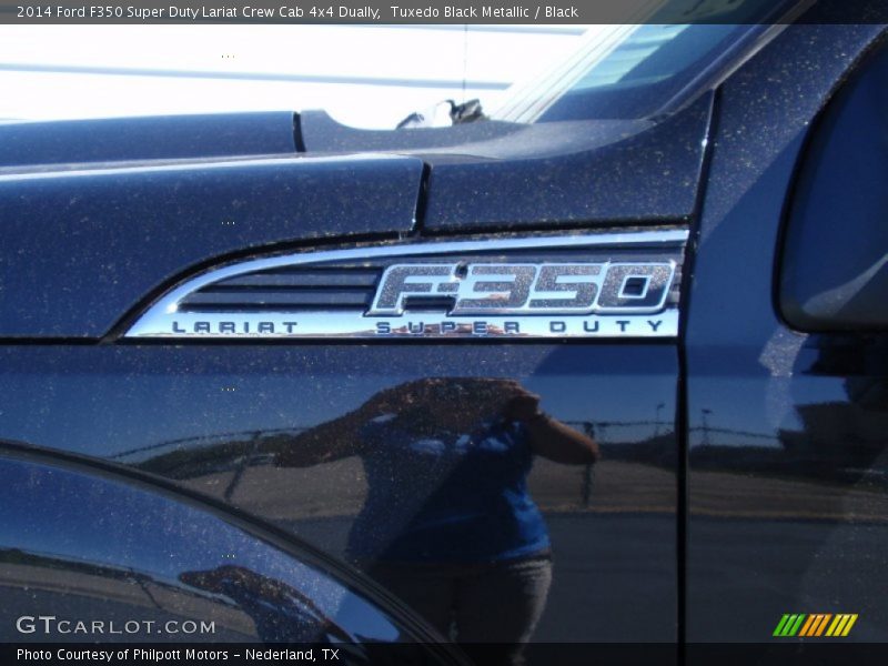 Tuxedo Black Metallic / Black 2014 Ford F350 Super Duty Lariat Crew Cab 4x4 Dually
