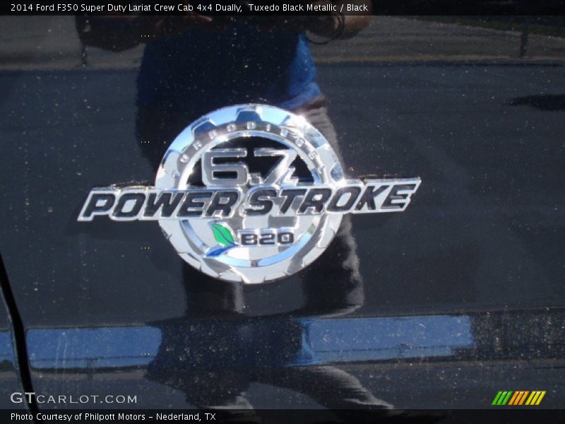 Tuxedo Black Metallic / Black 2014 Ford F350 Super Duty Lariat Crew Cab 4x4 Dually