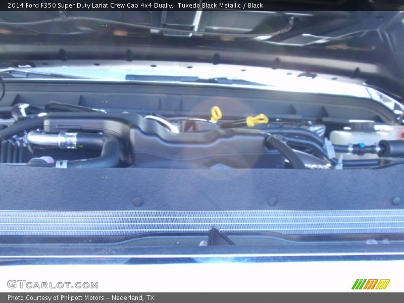 Tuxedo Black Metallic / Black 2014 Ford F350 Super Duty Lariat Crew Cab 4x4 Dually