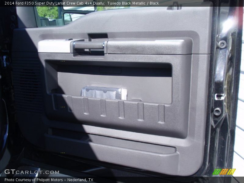Tuxedo Black Metallic / Black 2014 Ford F350 Super Duty Lariat Crew Cab 4x4 Dually