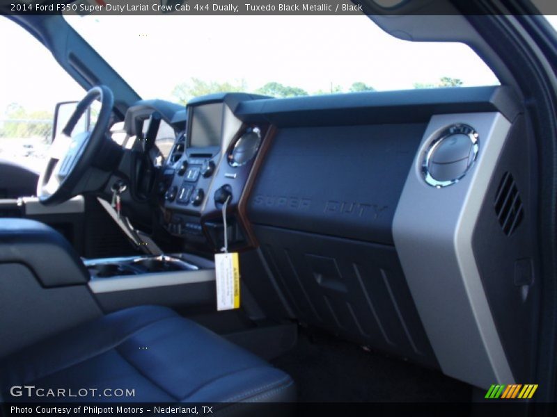 Tuxedo Black Metallic / Black 2014 Ford F350 Super Duty Lariat Crew Cab 4x4 Dually