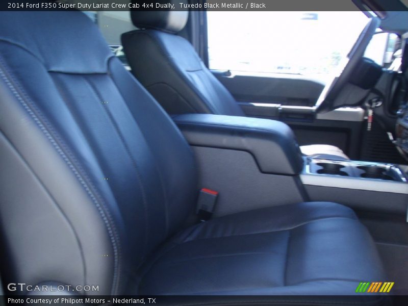 Tuxedo Black Metallic / Black 2014 Ford F350 Super Duty Lariat Crew Cab 4x4 Dually