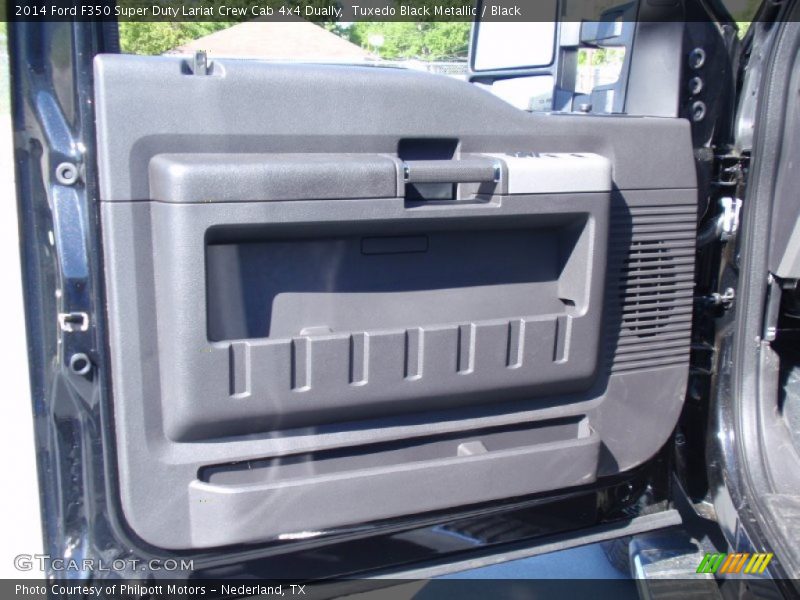 Tuxedo Black Metallic / Black 2014 Ford F350 Super Duty Lariat Crew Cab 4x4 Dually