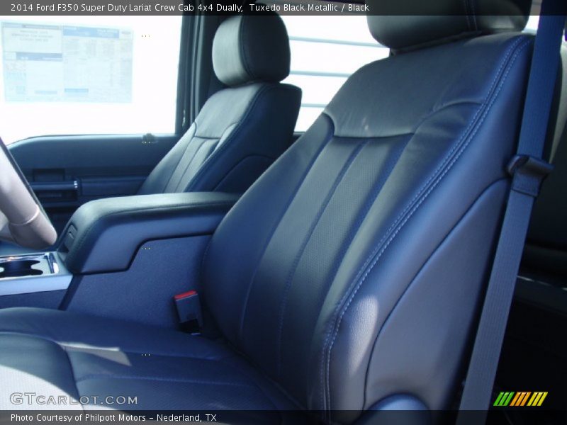 Tuxedo Black Metallic / Black 2014 Ford F350 Super Duty Lariat Crew Cab 4x4 Dually