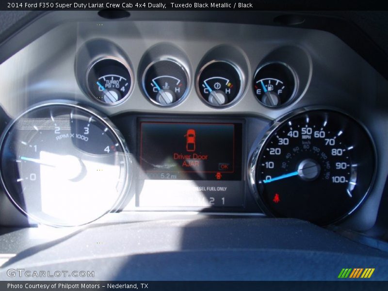 Tuxedo Black Metallic / Black 2014 Ford F350 Super Duty Lariat Crew Cab 4x4 Dually
