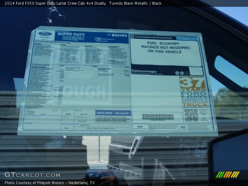 Tuxedo Black Metallic / Black 2014 Ford F350 Super Duty Lariat Crew Cab 4x4 Dually