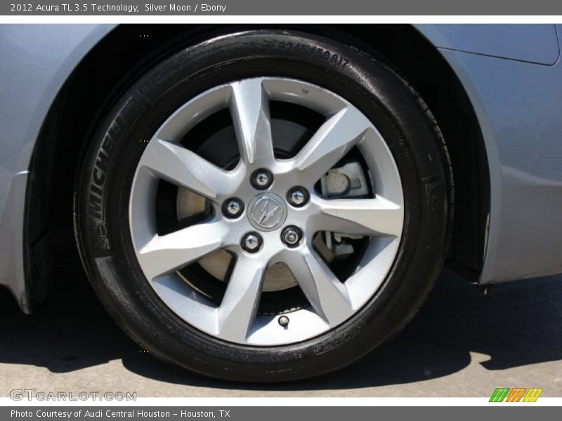 Silver Moon / Ebony 2012 Acura TL 3.5 Technology
