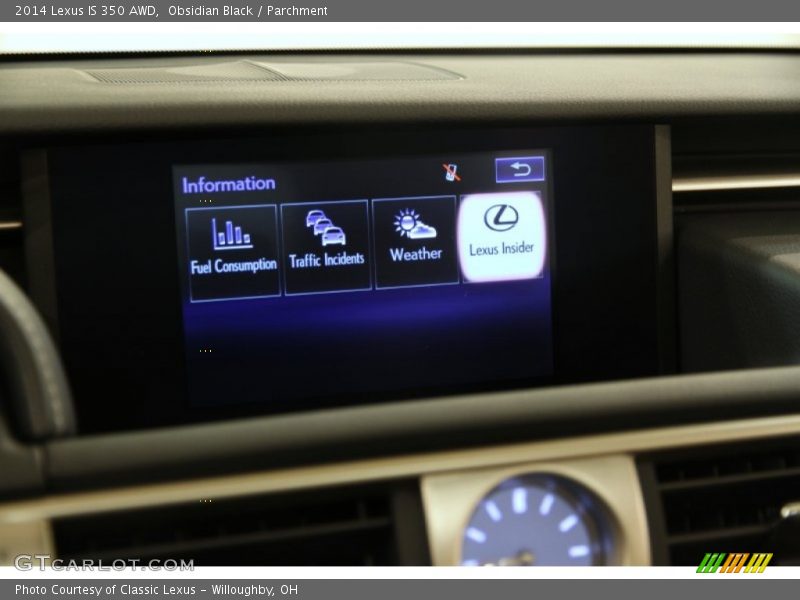 Obsidian Black / Parchment 2014 Lexus IS 350 AWD