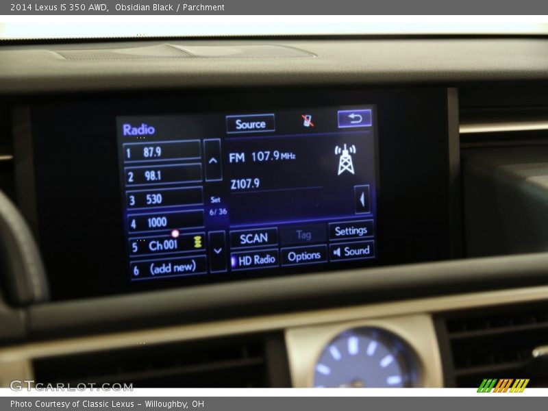 Obsidian Black / Parchment 2014 Lexus IS 350 AWD