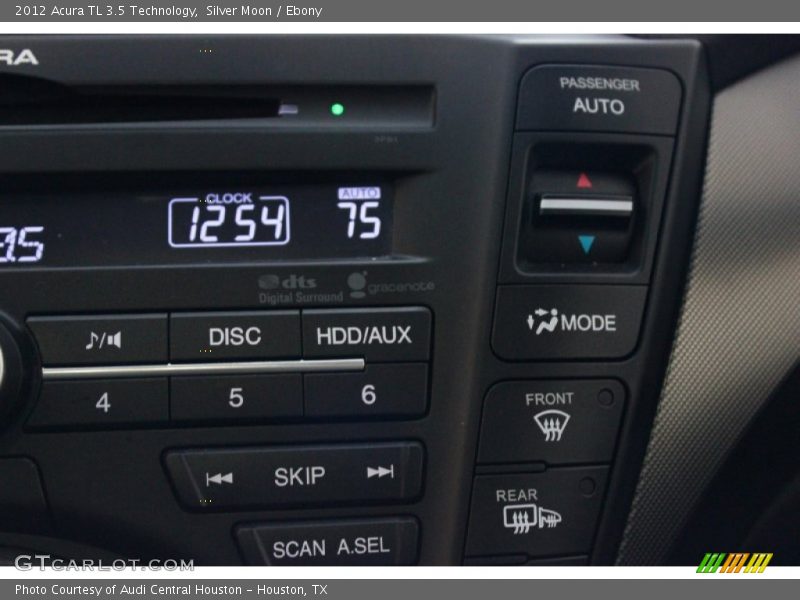 Silver Moon / Ebony 2012 Acura TL 3.5 Technology