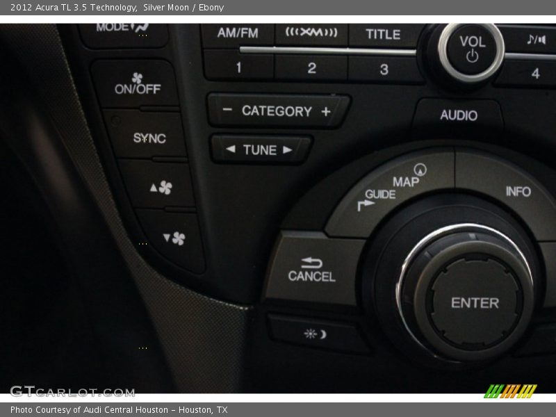 Silver Moon / Ebony 2012 Acura TL 3.5 Technology