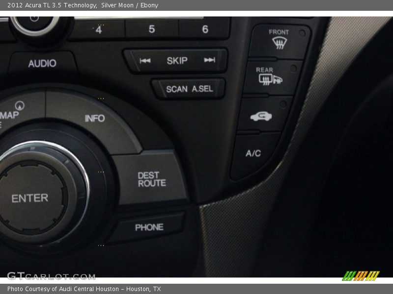 Silver Moon / Ebony 2012 Acura TL 3.5 Technology
