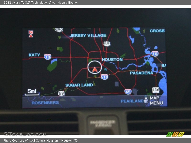 Silver Moon / Ebony 2012 Acura TL 3.5 Technology