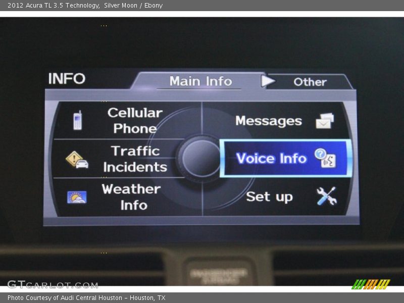 Silver Moon / Ebony 2012 Acura TL 3.5 Technology