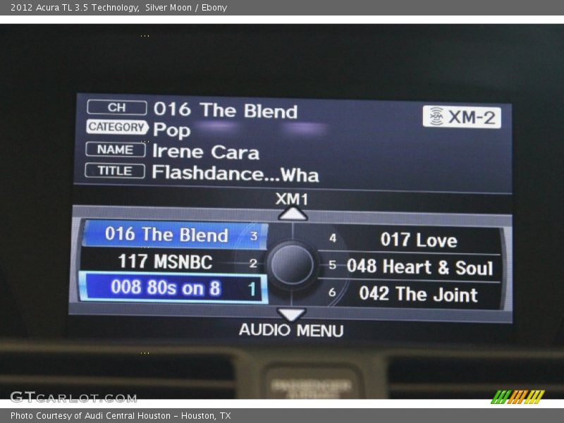 Silver Moon / Ebony 2012 Acura TL 3.5 Technology