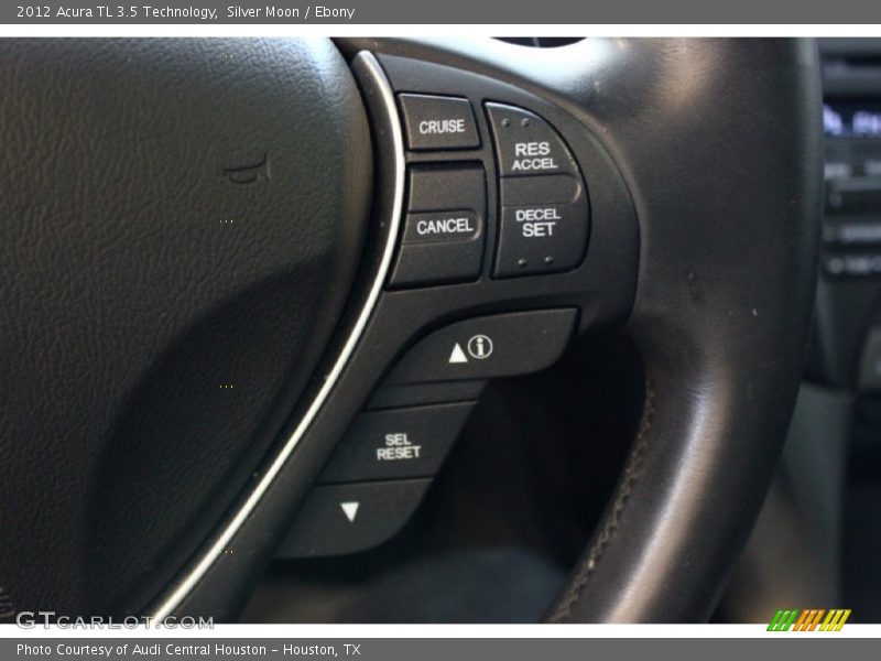 Silver Moon / Ebony 2012 Acura TL 3.5 Technology