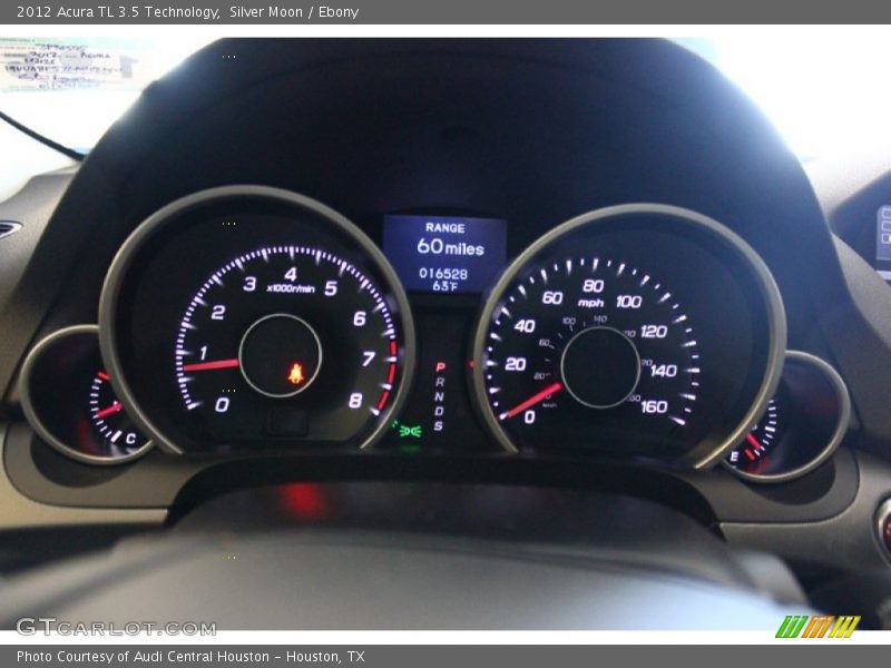 Silver Moon / Ebony 2012 Acura TL 3.5 Technology