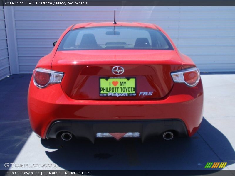 Firestorm / Black/Red Accents 2014 Scion FR-S