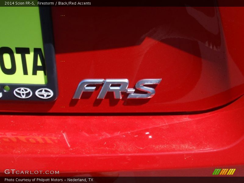 Firestorm / Black/Red Accents 2014 Scion FR-S