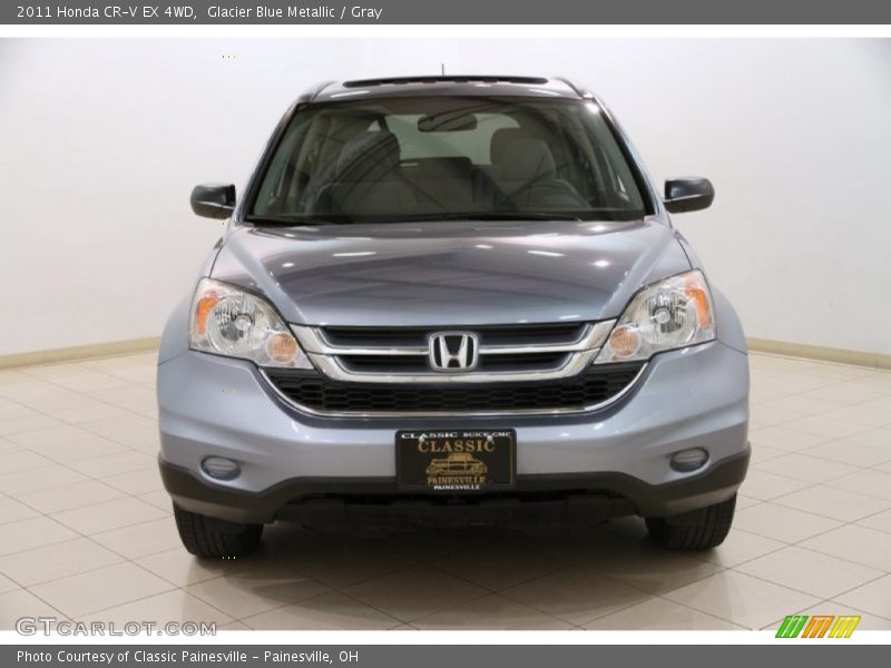 Glacier Blue Metallic / Gray 2011 Honda CR-V EX 4WD
