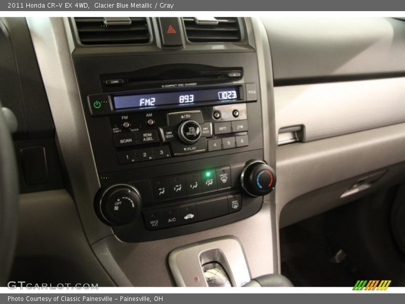 Glacier Blue Metallic / Gray 2011 Honda CR-V EX 4WD
