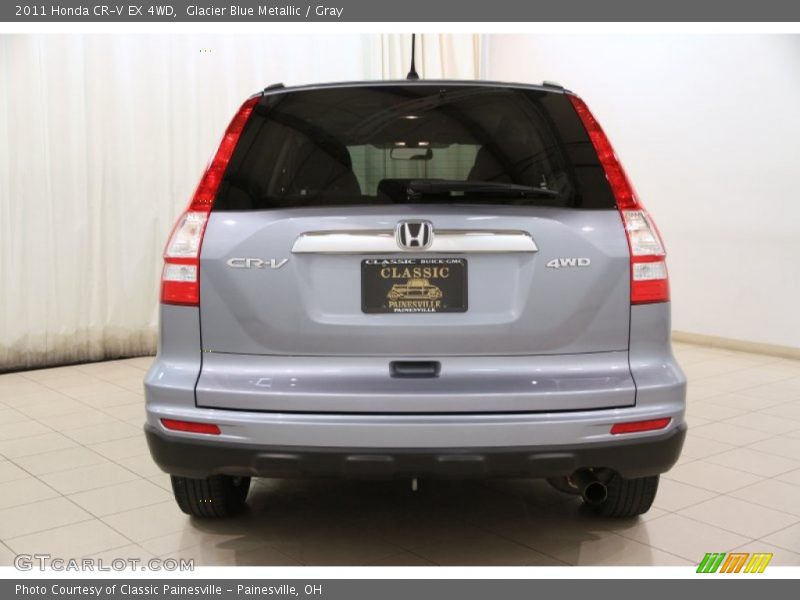 Glacier Blue Metallic / Gray 2011 Honda CR-V EX 4WD