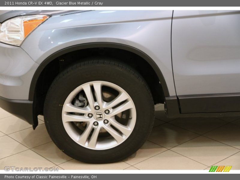 Glacier Blue Metallic / Gray 2011 Honda CR-V EX 4WD