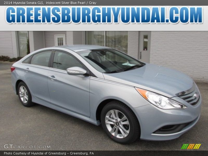 Iridescent Silver Blue Pearl / Gray 2014 Hyundai Sonata GLS