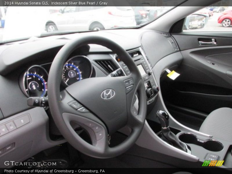 Iridescent Silver Blue Pearl / Gray 2014 Hyundai Sonata GLS