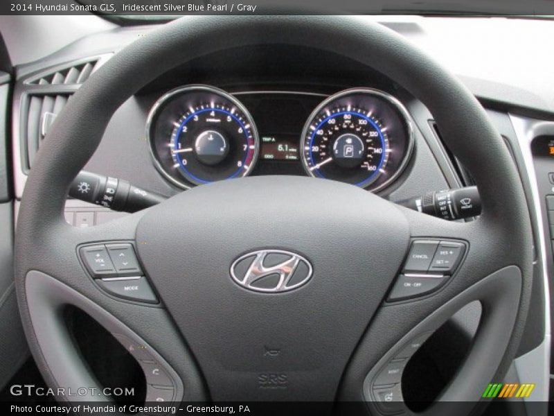 Iridescent Silver Blue Pearl / Gray 2014 Hyundai Sonata GLS