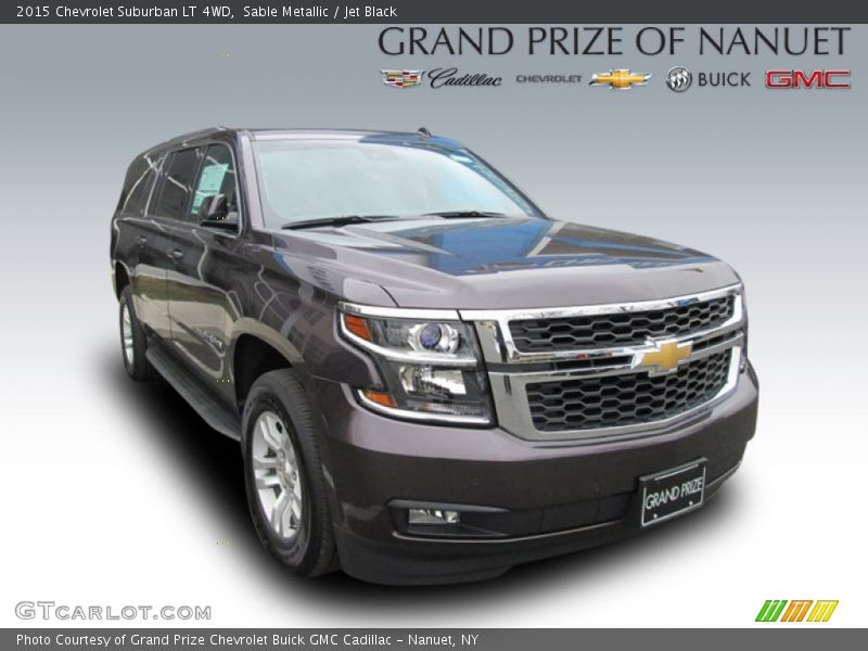 Sable Metallic / Jet Black 2015 Chevrolet Suburban LT 4WD