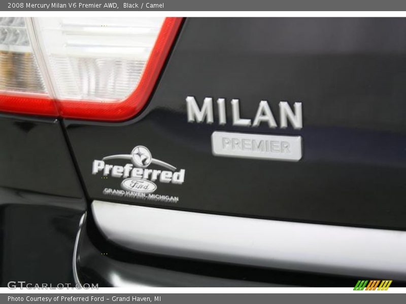 Black / Camel 2008 Mercury Milan V6 Premier AWD