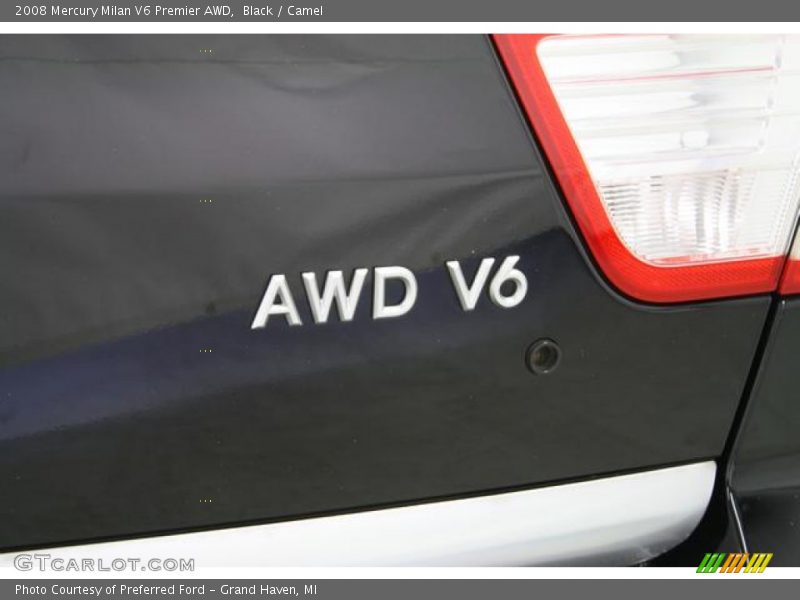 Black / Camel 2008 Mercury Milan V6 Premier AWD