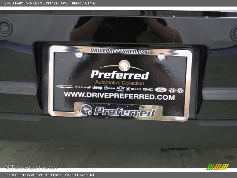 Black / Camel 2008 Mercury Milan V6 Premier AWD