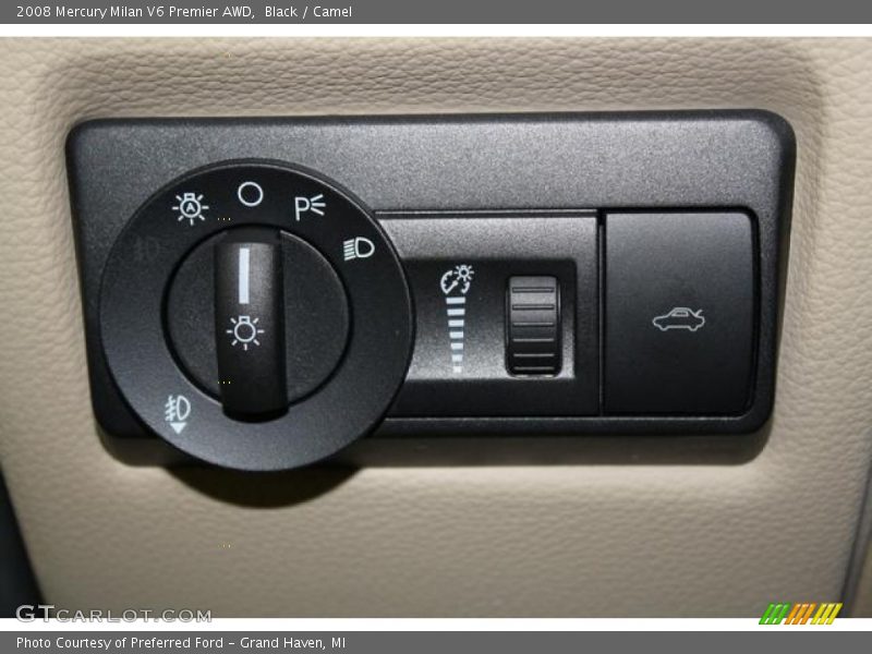 Black / Camel 2008 Mercury Milan V6 Premier AWD