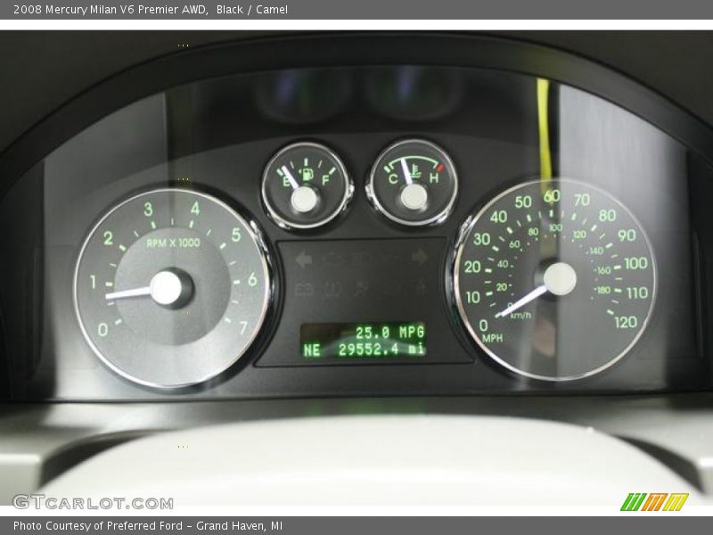 Black / Camel 2008 Mercury Milan V6 Premier AWD