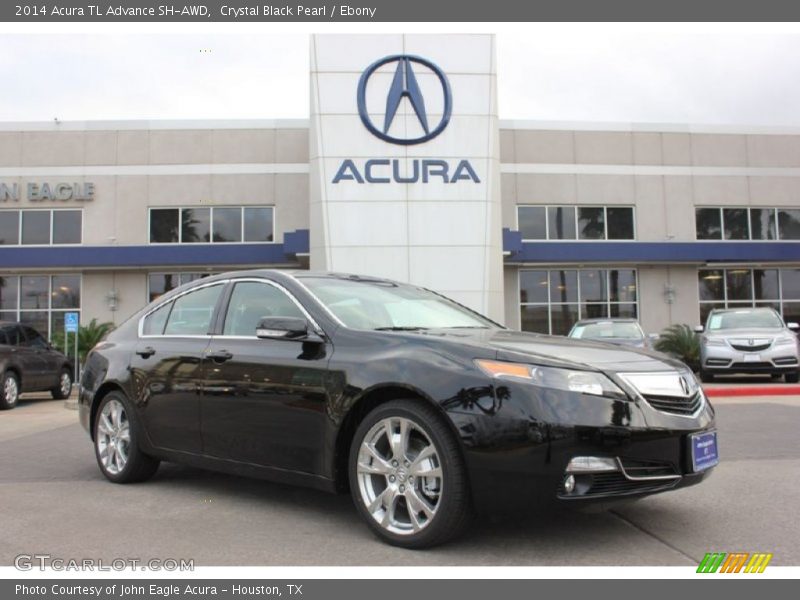 Crystal Black Pearl / Ebony 2014 Acura TL Advance SH-AWD