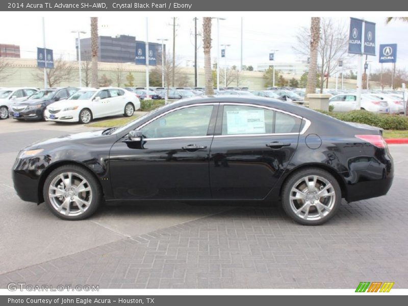 Crystal Black Pearl / Ebony 2014 Acura TL Advance SH-AWD