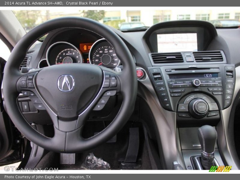 Crystal Black Pearl / Ebony 2014 Acura TL Advance SH-AWD
