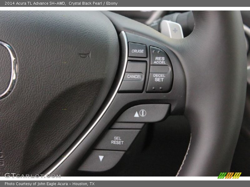 Crystal Black Pearl / Ebony 2014 Acura TL Advance SH-AWD