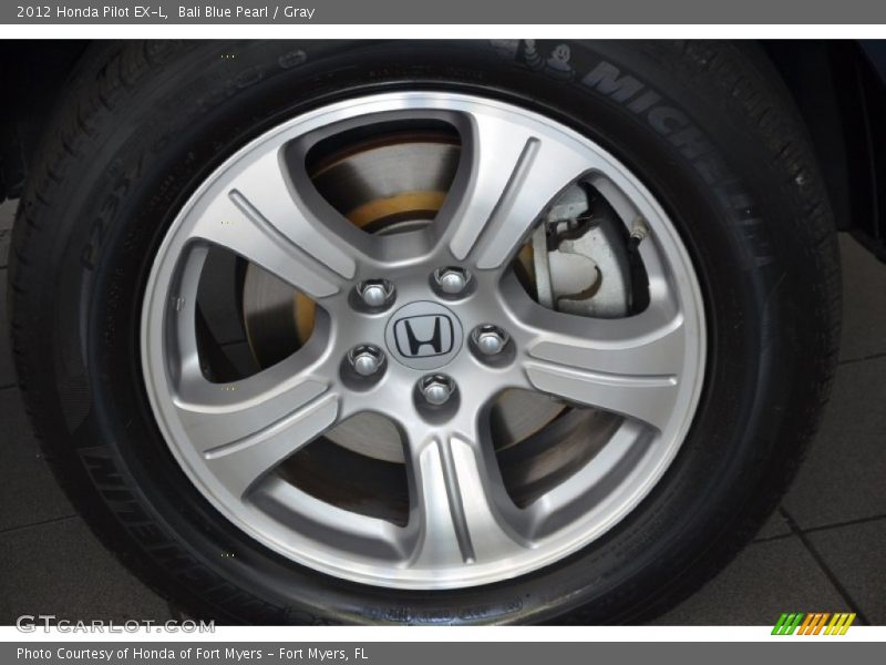 Bali Blue Pearl / Gray 2012 Honda Pilot EX-L