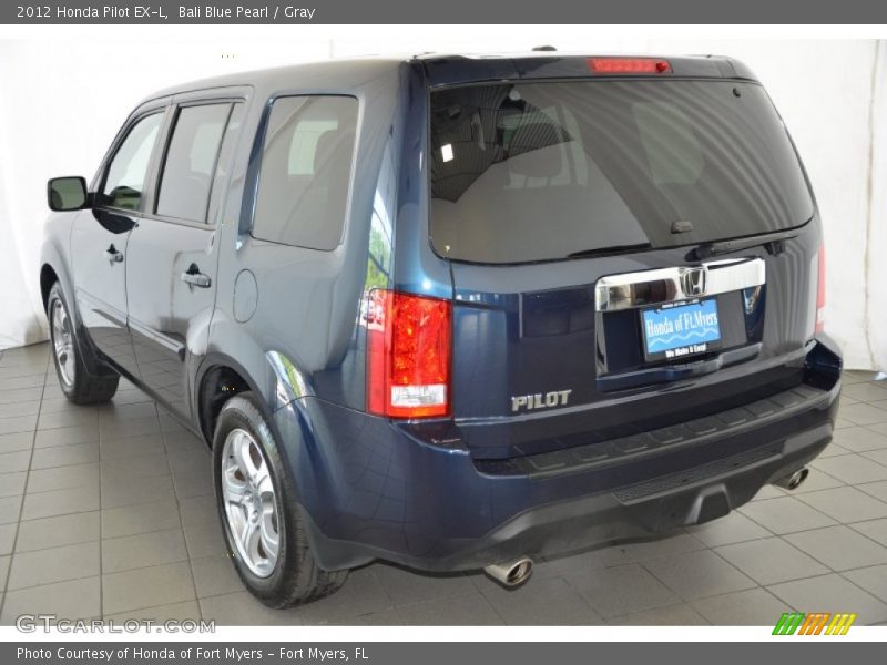 Bali Blue Pearl / Gray 2012 Honda Pilot EX-L